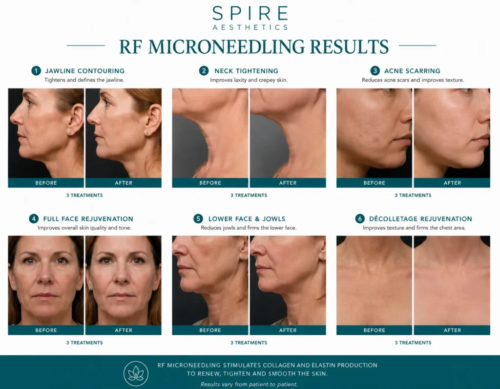 RF Microneedling Skin tightening Herne results