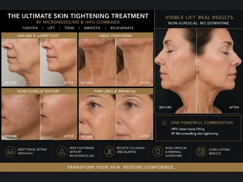 Results of combined treatment for the ultimate skin tightening treatment Herne